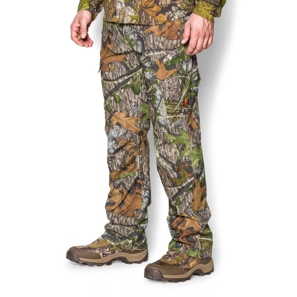 SOLD: Under Armour UA Hunting Mossy Oak Camo Cargo Ripstop Field Pants  SZ 32/32 - Picture 2 of 12